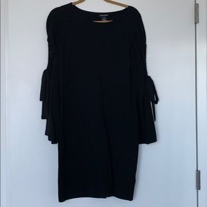 Club Monaco Black 100% Wool Sweater Dress (Size L)